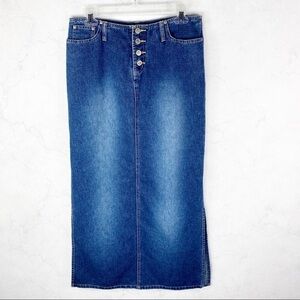 [Squeeze] Classic Denim Maxi Skirt